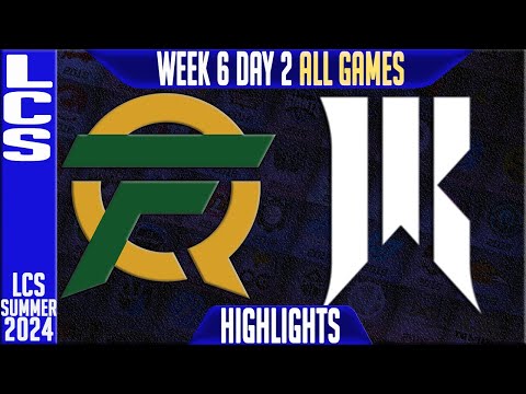 FLY vs SR Highlights ALL GAMES | LCS W6D2 Summer 2024 | FlyQuest vs Shopify Rebellion Week 6 Day 2