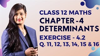 Class 12 Maths Chapter 4, Exercise - 4.2 (Q. 11, 12, 13, 14, 15 & 16) | Determinants