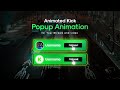 Kick Follow Animation for Streamers // Social Media Lower Thirds