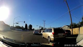 Idiot driver in California
