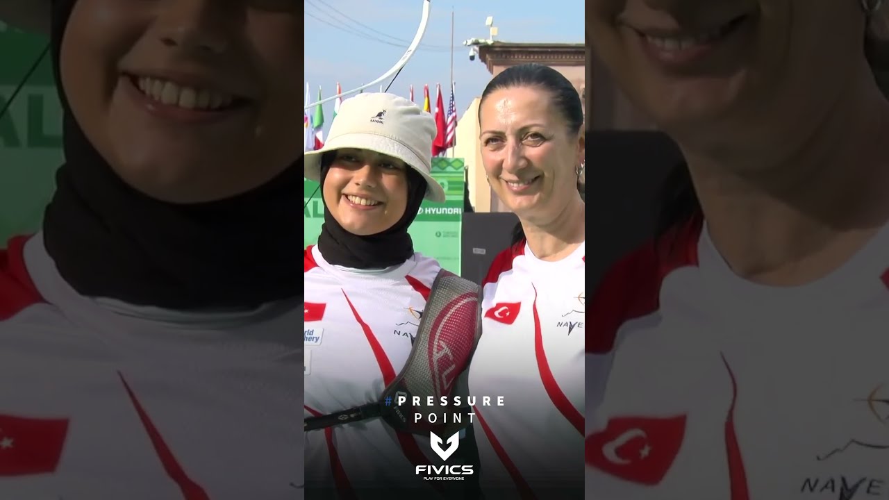 A special first for Elif Gökkır! 🇹🇷🥉 | #PressurePoint Fivics tiebreak | #archeryworldcup | #shorts