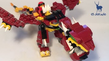 LEGO CREATOR 3in1 31073 kai‘s frie dragon - Alternate Mythical Creatures - SpeedBuild Construct/eldo
