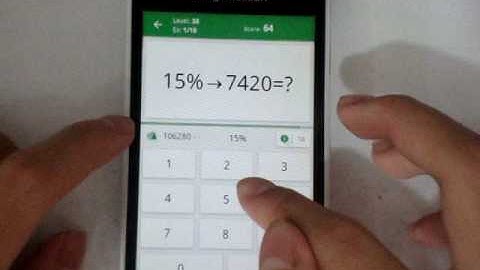 Math Tricks - Single game - To the bitter end - level 38 (Number Keyboard)