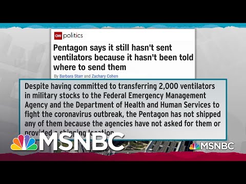 Trump Admin Fumbling Medical Equipment Supply Chain Management | Rachel Maddow | MSNBC