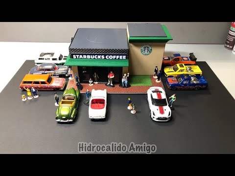 Diorama STARBUCKS COFFEE 1/64 - YouTube