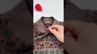 Neckline alteration 🧶🪡 #alterations #stitch #sewing #embroidery