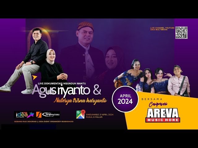 🔴LIVE STREAMING AREVA MUSIC || NGUNDUH MANTU AGUS RIYANTO & NATESYA || SINDUHARJO, 21 APRIL 2024 class=