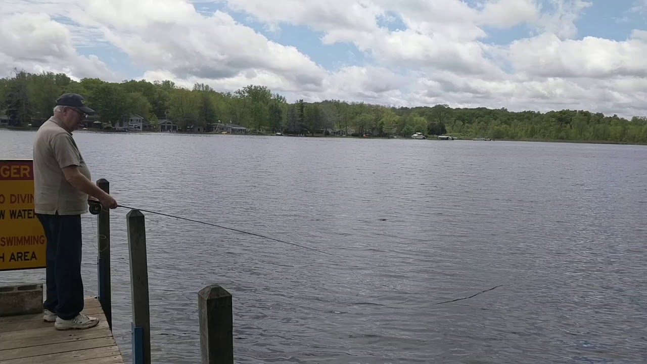 Half moon lake. Dad fly fishing YouTube