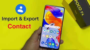 How to Import & Export Contacts Number in Poco F4 5g | Poco F4 me Contact Number Copy Kaise Kare