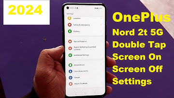 OnePlus Nord 2t 5G Double Tap Screen On/Off Settings !2024