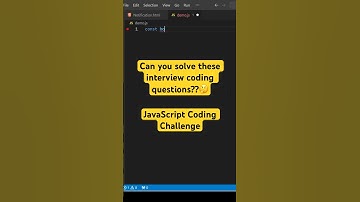 2/50 - JavaScript coding interview questions and answers #shorts #coding #javascript #programming