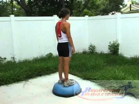 Bosu Ball Calf Raises - YouTube