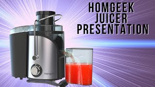 Homgeek Juicer Presentation | Juice Machine