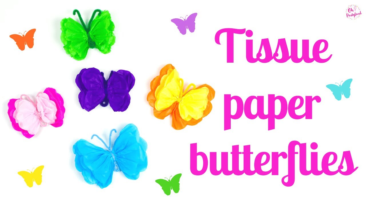 Tissue Paper Butterfly Art {easy project for kids} - It's Always