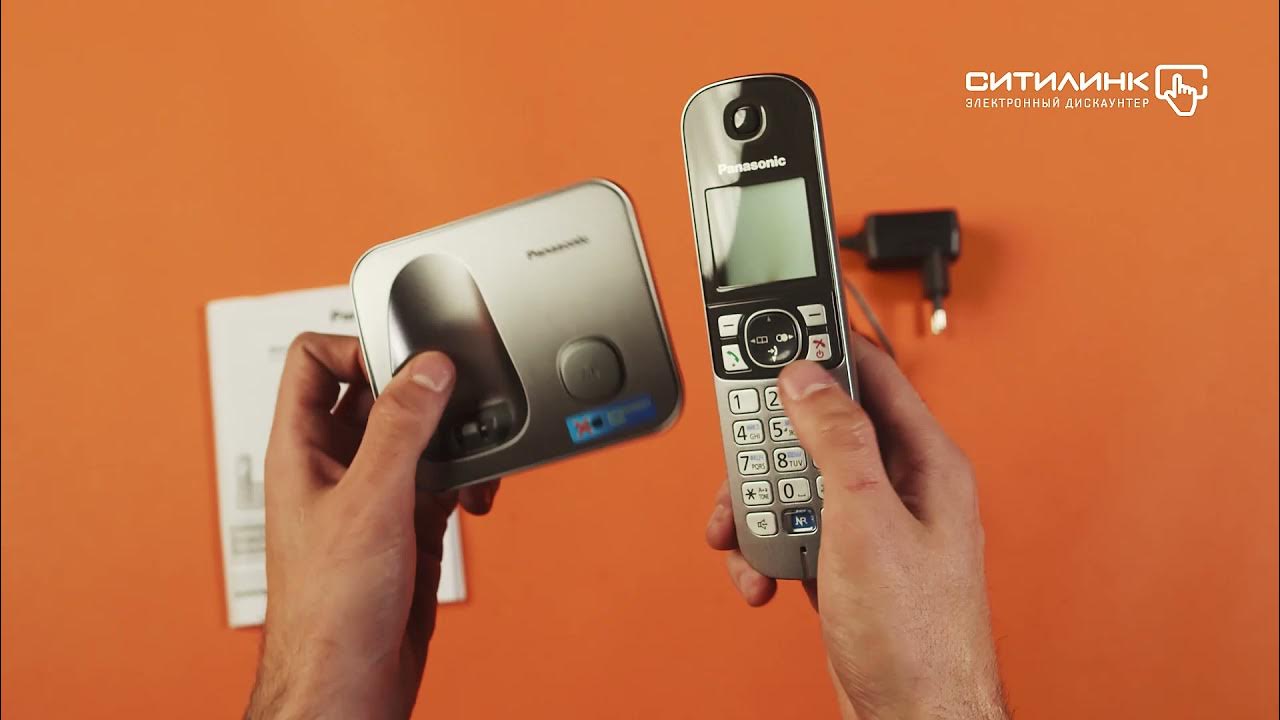 Обзор радиотелефона Panasonic KX-TG6811RUM | Ситилинк - YouTube