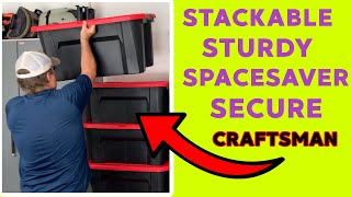 Large Plastic Storage Containers with Lids for Garage &amp; Home ~ Craftsman