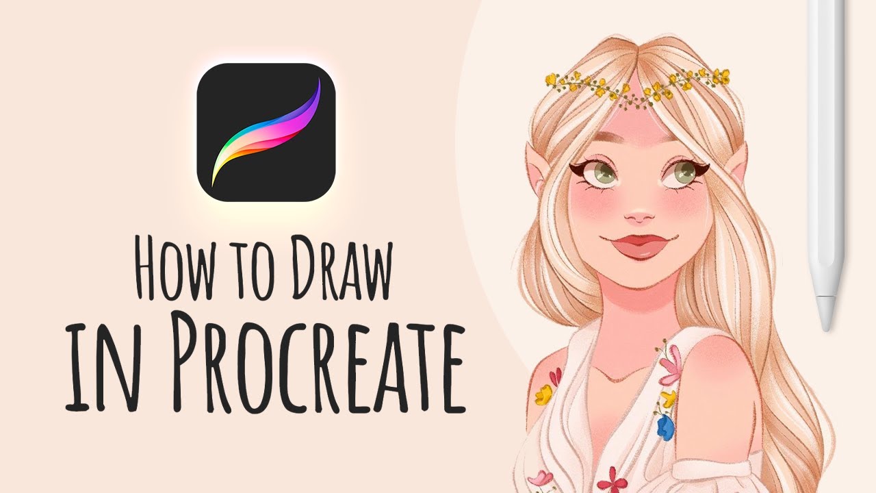 Character Illustration: Drawing a Female Character in Procreate - YouTube