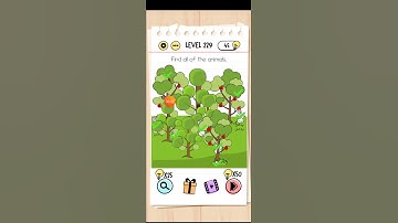 Brain test level 229 Find all of the animals Walkthrough