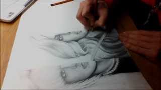 Speed Drawing - Lady Gaga At The Grammys 2010 Made By Denny Vitali