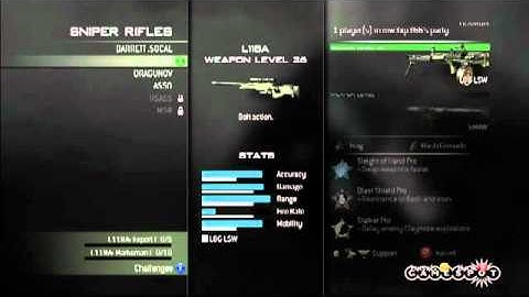 Modern Warfare 3 - All Sniper Rifles - Create a Class