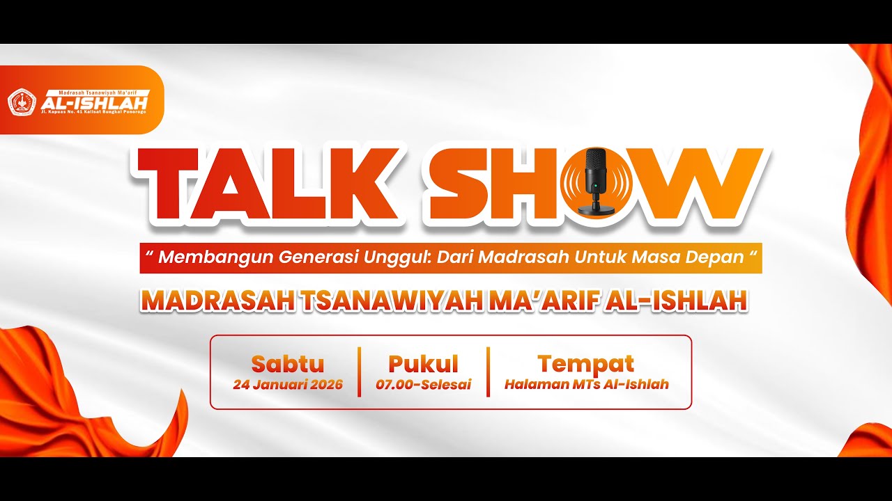 LIVE TALK SHOW MTs MA'ARIF AL-ISHLAH BERSAMA KAK AVRI