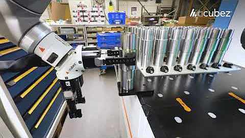 Automated Machine Tending Automation -  @HardingeInc Kellenberger® 100 #automatisierung  #robotics