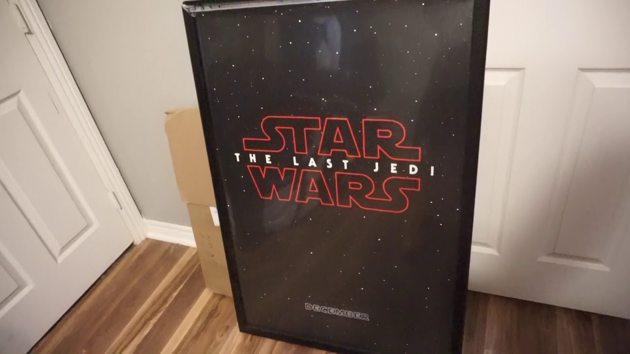 Diy Led Backlight Movie Theater Poster Frame The Rise Of Skywalker Poster Youtube