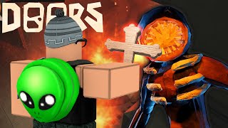 USANDO A CRUZ NO BOSS FINAL do DOORS no ROBLOX