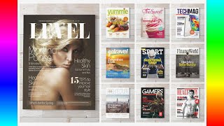 Professional Magazine Template: Magazine Covers Templates PSD