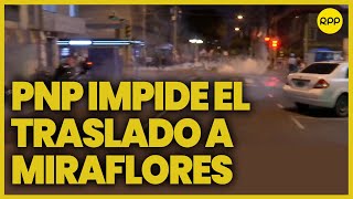 Lima: Manifestantes intentan desplazarse a Miraflores