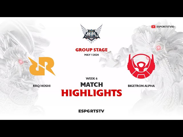 RRQ Hoshi vs Bigetron Alpha HIGHLIGHTS MPL ID S13 | BTR VS RRQ ESPORTSTV class=