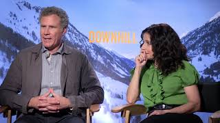 Downhill: Julia Louis-Dreyfus \& Will Ferrell Official Movie Interview | ScreenSlam