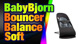 BabyBjörn Bouncer Balance Soft, Cotton, Black/Dark Gray (005022US) screenshot 2