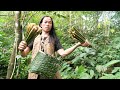 Found the smallest bamboo shoots and enjoy it, Wilderness Alone, ep 96