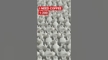 Elegoo Saturn 2 resin 3d printer /  / and too much coffee / 1:200 scale models #shorts