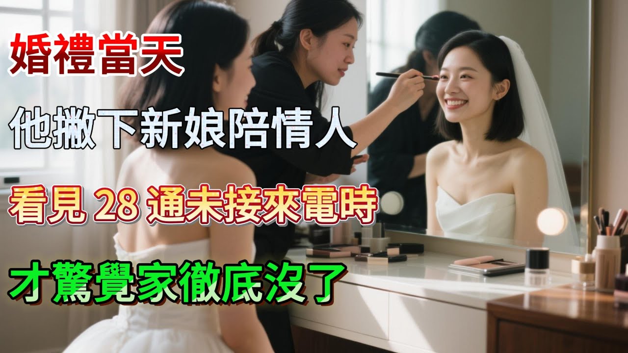 【完結】婚禮當天他撇下新娘陪小三，瞥見手機裡 28 通未接來電，才驚覺家徹底沒了！#為人處世 #生活經驗 #情感故事 #故事 #小說 #戀愛 #情感 #婚姻 #正能量 #爱情 #人生感悟 #愛情紀錄
