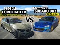 Drag Spec Subaru BRZ Vs Retired Formula Drift BMW F22 Eurofighter On No Prep Drag Spec Subaru BRZ Vs Retired Formula Drift BMW F22 Eurofighter On No Prep