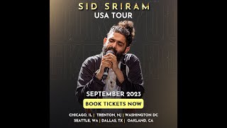 Sid Sriram Live Concert | USA Tour 2023