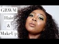 GRWM Hair & Makeup | SuperbWigs Deep Curly Bob Hair Review