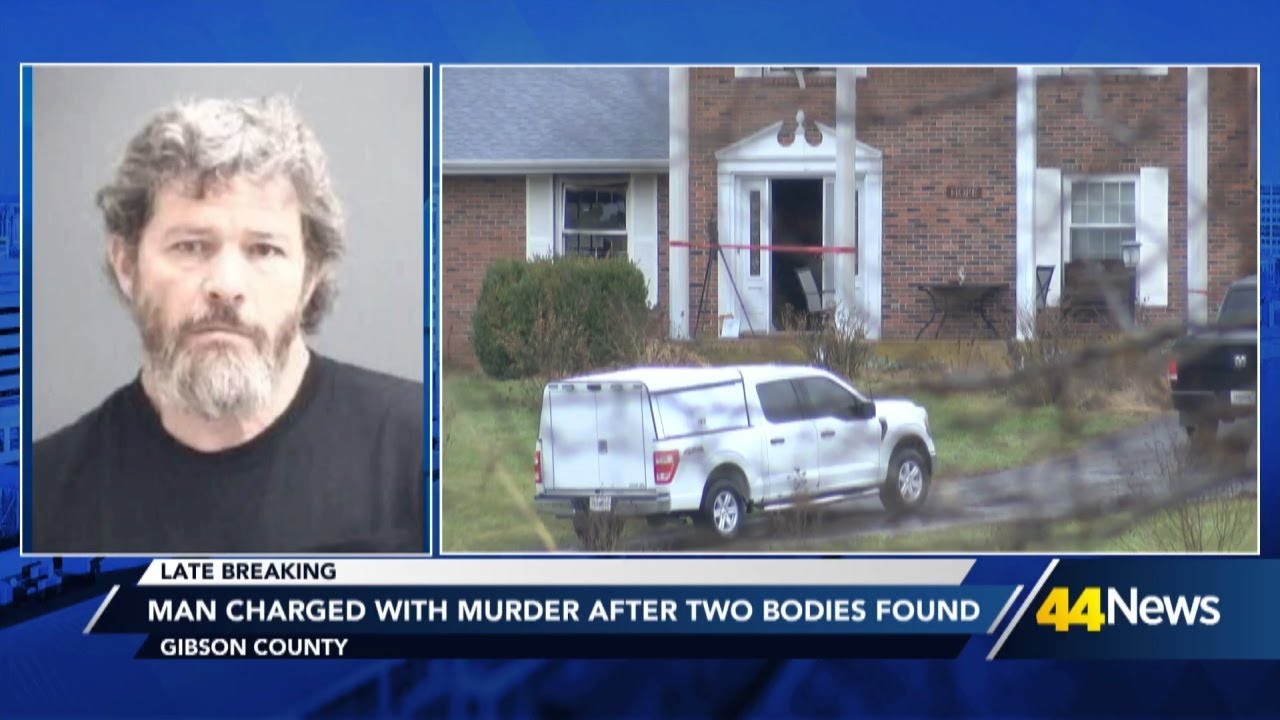 Man charged with murder after two bodies found in Gibson County - YouTube