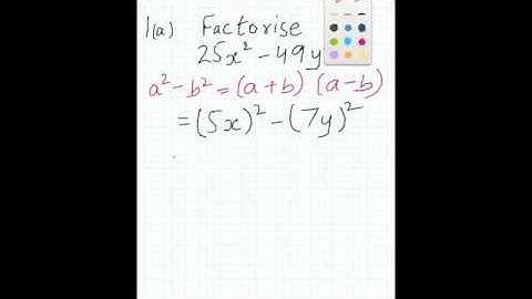 WJEC GCSE MATHEMATICS Summer May 2009 Higher Tier 1 Question 1(a)- Quadratic Equation