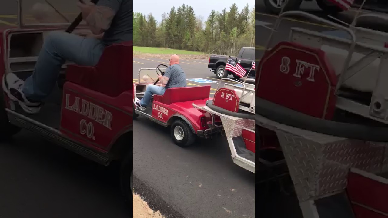 Firetruck Golf Cart for sale - YouTube