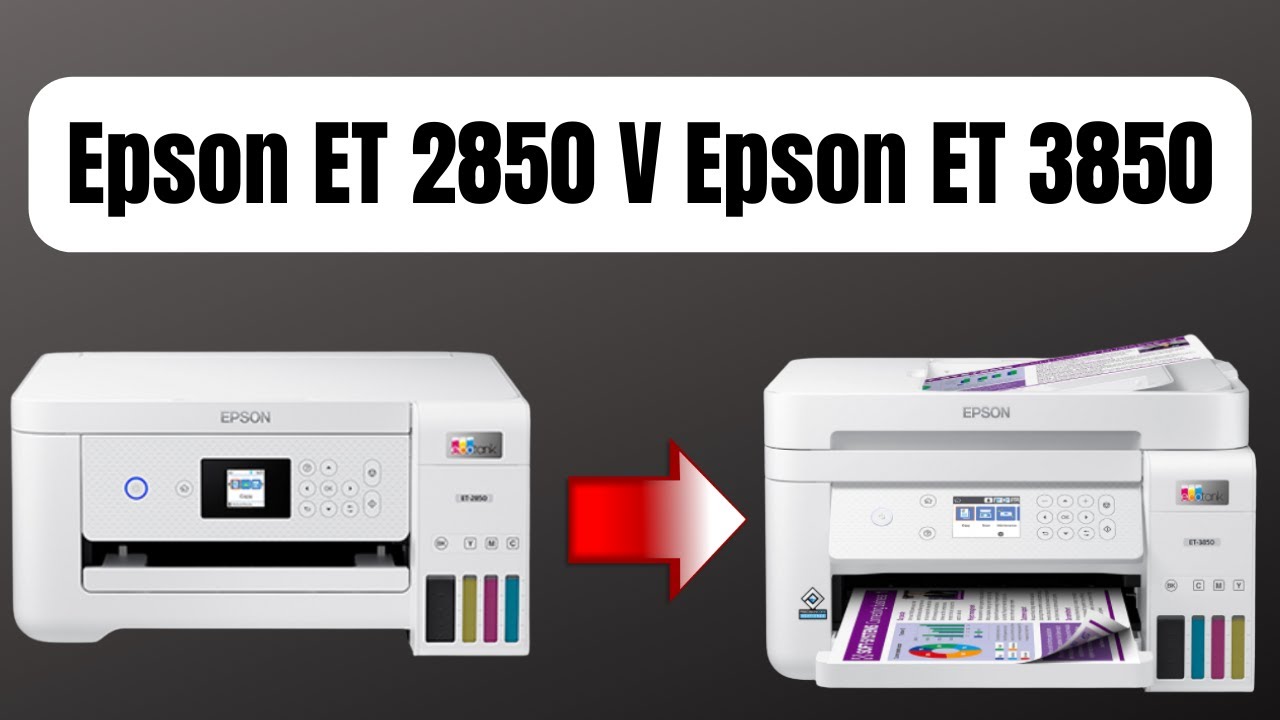 The All New EPSON EcoTank ET-3850 - Pt. 2: Demo inc. ADF, Double Sided  Printing 