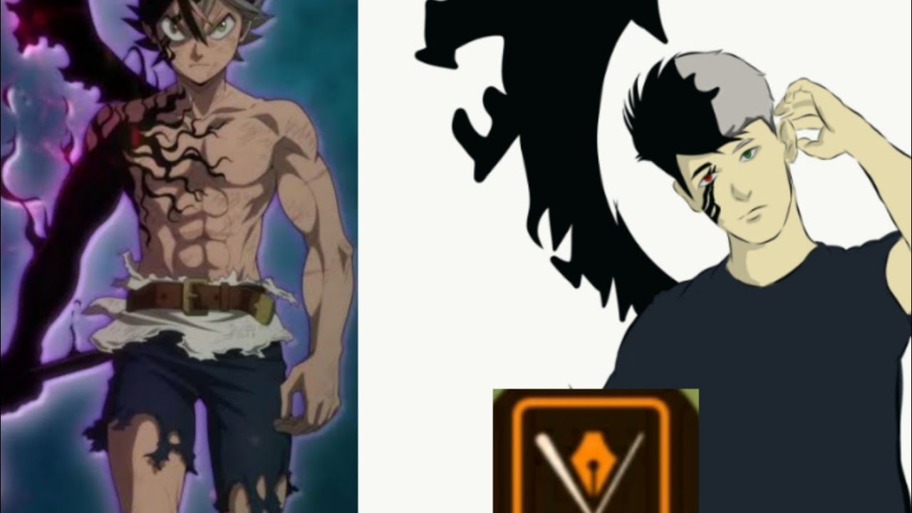 I transformed my friend into Asta's Demon Form using Adobe illustrator draw ( only with a phone*)