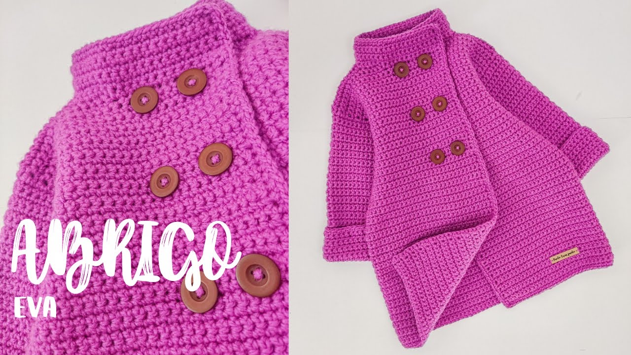 Abrigo Eva / Tejido a crochet 🧶 (Adáptalo a todas las tallas)