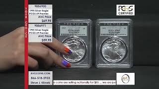 1992 & 1995 Silver Eagle - Premier - PCGS 69