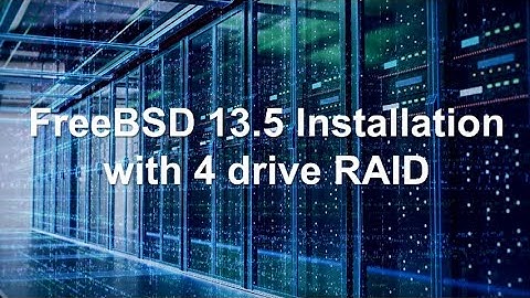 FreeBSD 13.5 Installation with 4-disc RAID