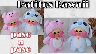 Patitos Kawaii en porcelana fría/cómo hacer patitos Kawaii paso a paso