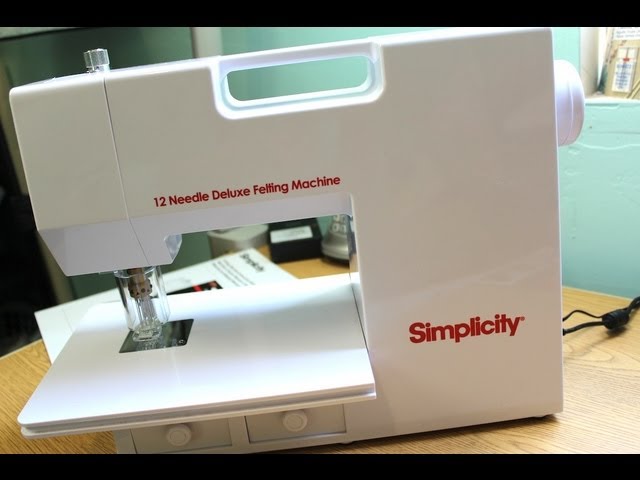 Simplicity シンプリシティ　デラックスフェルティングマシン　12本タイプ Simplicity 12 Needle Deluxe Felting Machine- Product Review - YouTube