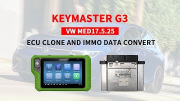 KeyMaster G3-VW MED17.5.25 ECU Clone And IMMO Data Convert